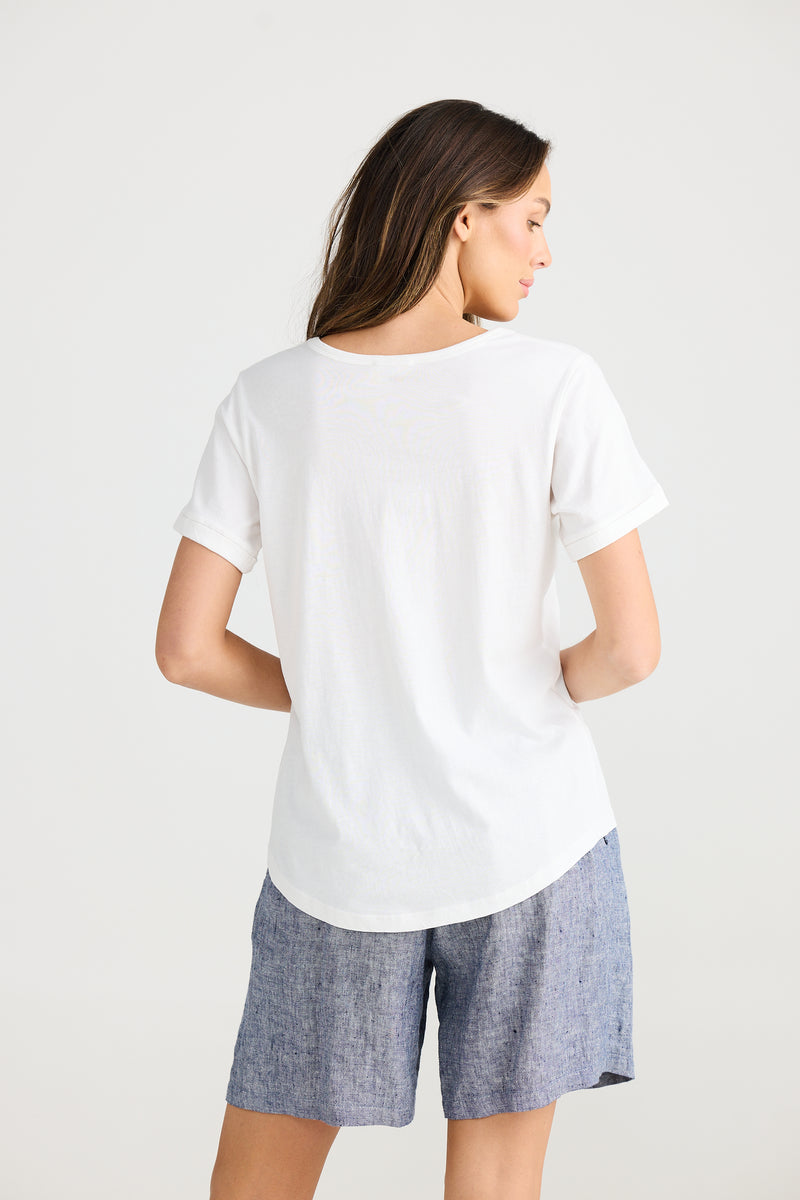 Kasai Tee - Short Sleeve - White - SH24286