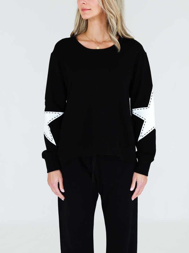 Twin Star Sweater Black