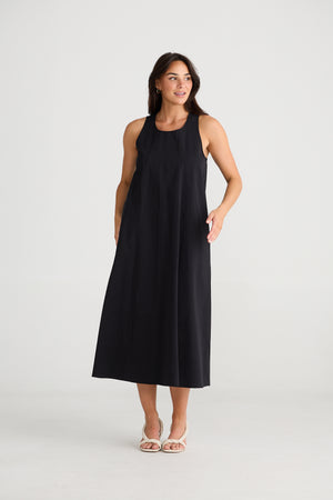 Newport Dress Washed Black