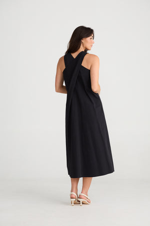 Newport Dress Washed Black