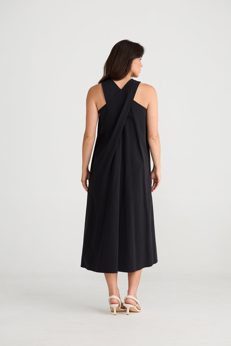 Newport Dress Washed Black