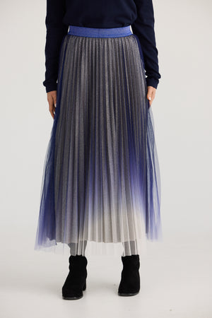 West End Skirt Navy Ombre