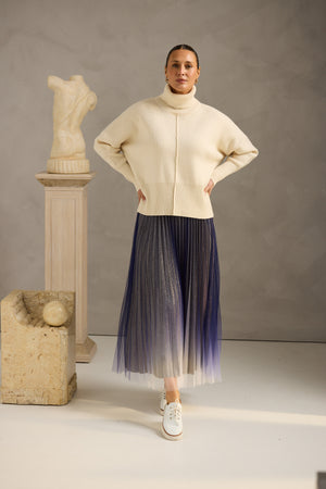 West End Skirt Navy Ombre