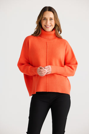 Sophie Knit Jumper Neon Flame