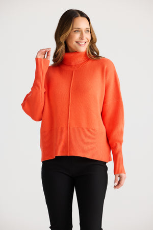 Sophie Knit Jumper Neon Flame