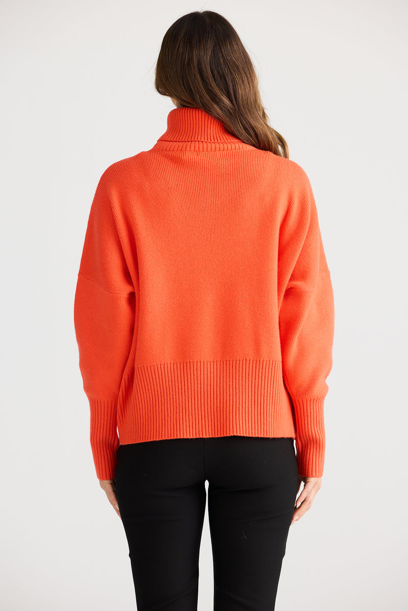 Sophie Knit Jumper Neon Flame