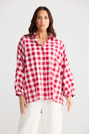 Monty Shirt Red Check