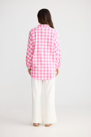 Monty Shirt Pink Check