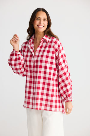 Monty Shirt Red Check