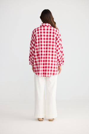 Monty Shirt Red Check