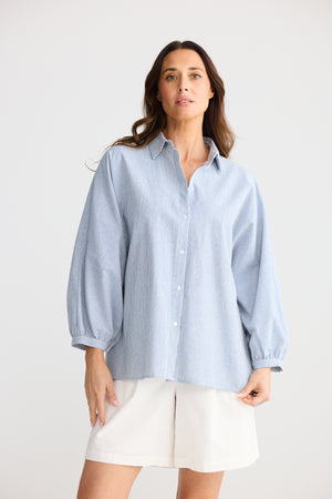 Monty Shirt Blue Stripe