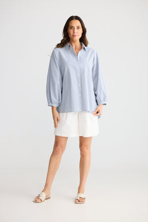 Monty Shirt Blue Stripe