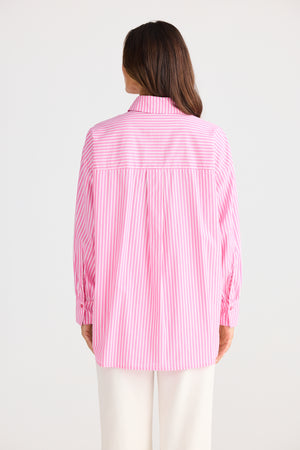 Isabel Shirt Pink Stripe