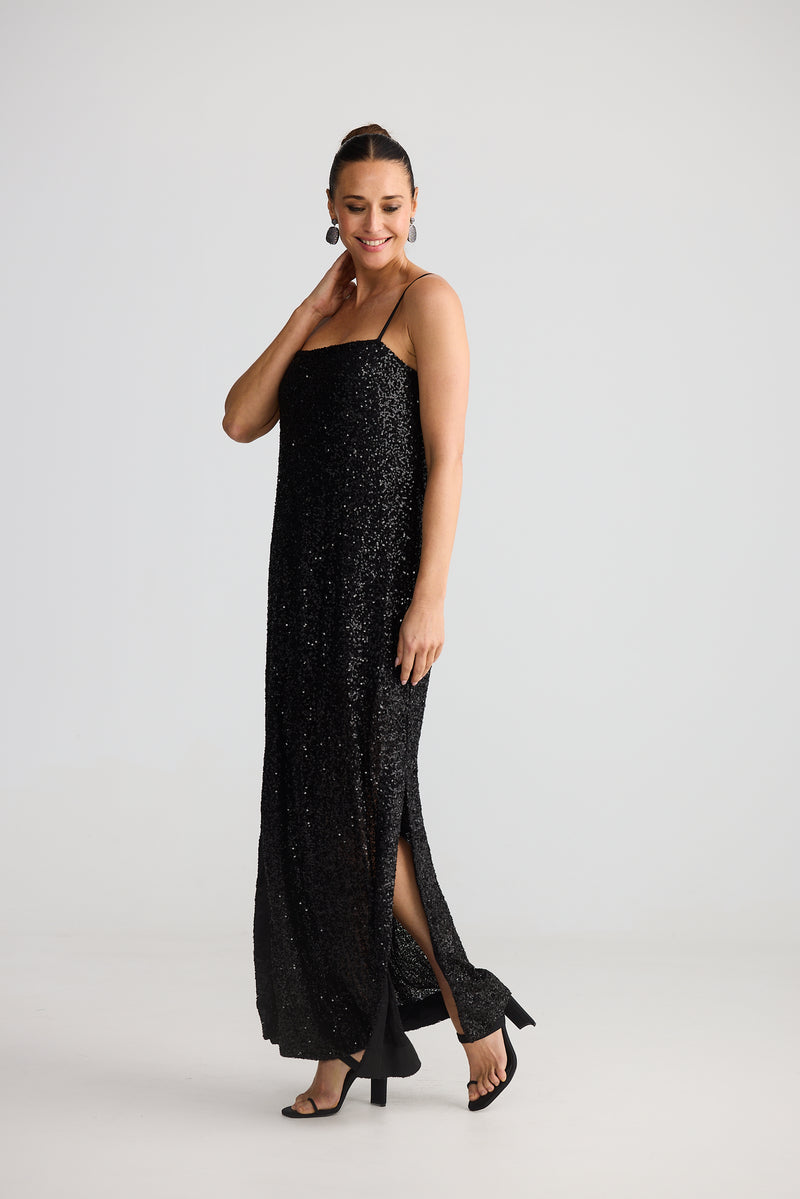 Jazzy Maxi Dress Black