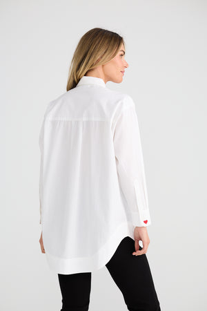 Gemma Shirt Je Taime White