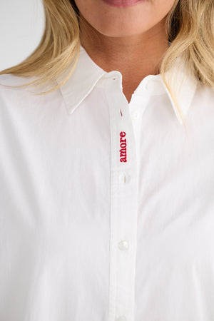Gemma Shirt Amore White