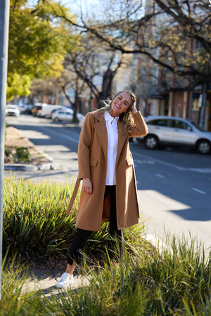 Julianne Coat Camel