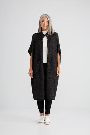 Phoenix Knit Cardi Charcoal