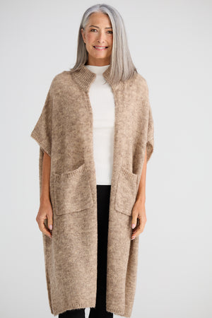 Phoenix Knit Cardi Oat Marle