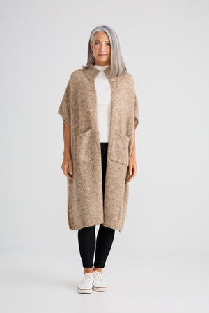 Phoenix Knit Cardi Oat Marle