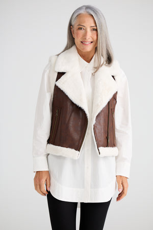 Alba Vest Brown