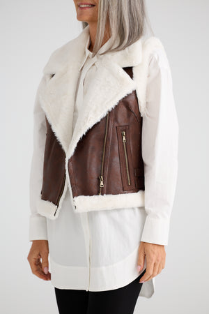 Alba Vest Brown