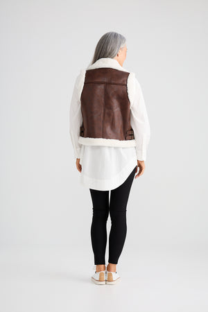 Alba Vest Brown