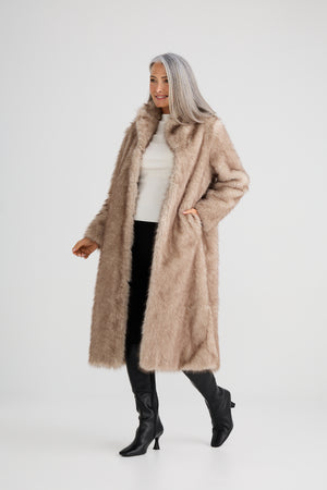 New York Coat Taupe Flex