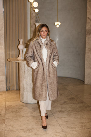 New York Coat Taupe Flex