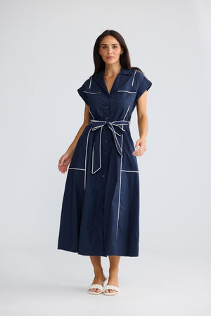 Portia  Dress Navy