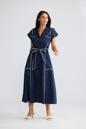 Portia  Dress Navy
