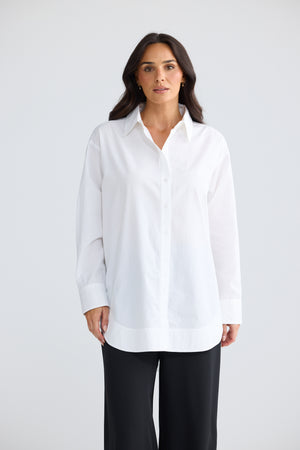 Claire Shirt Brave at Heart White