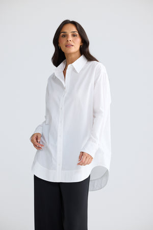 Claire Shirt Brave at Heart White