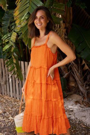 Alita Dress Orange