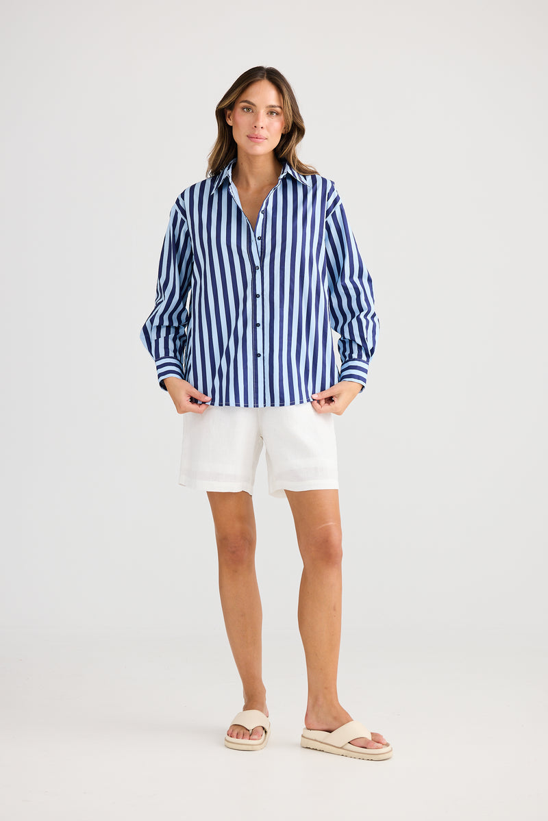 Adrift Shirt Blue Stripe