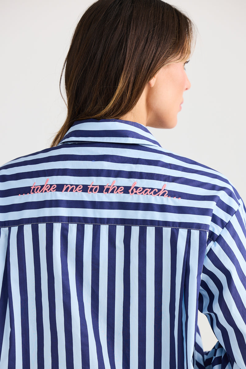 Adrift Shirt Blue Stripe