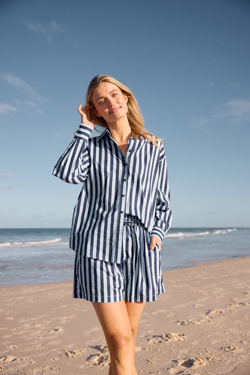 Adrift Shirt Blue Stripe