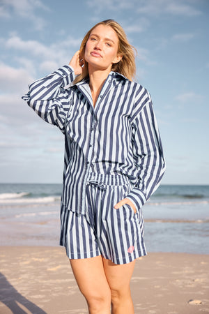 Adrift Shirt Blue Stripe