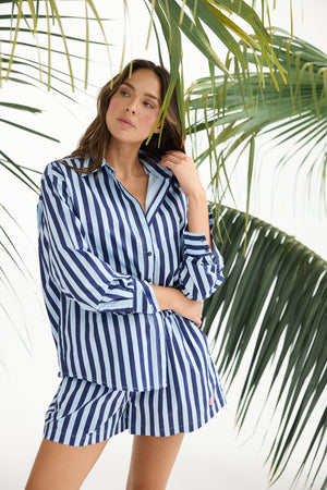 Adrift Shirt Blue Stripe