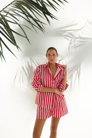 Adrift Shirt Pink Stripe