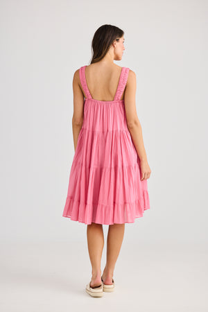 Saunter Dress Cosmos Pink
