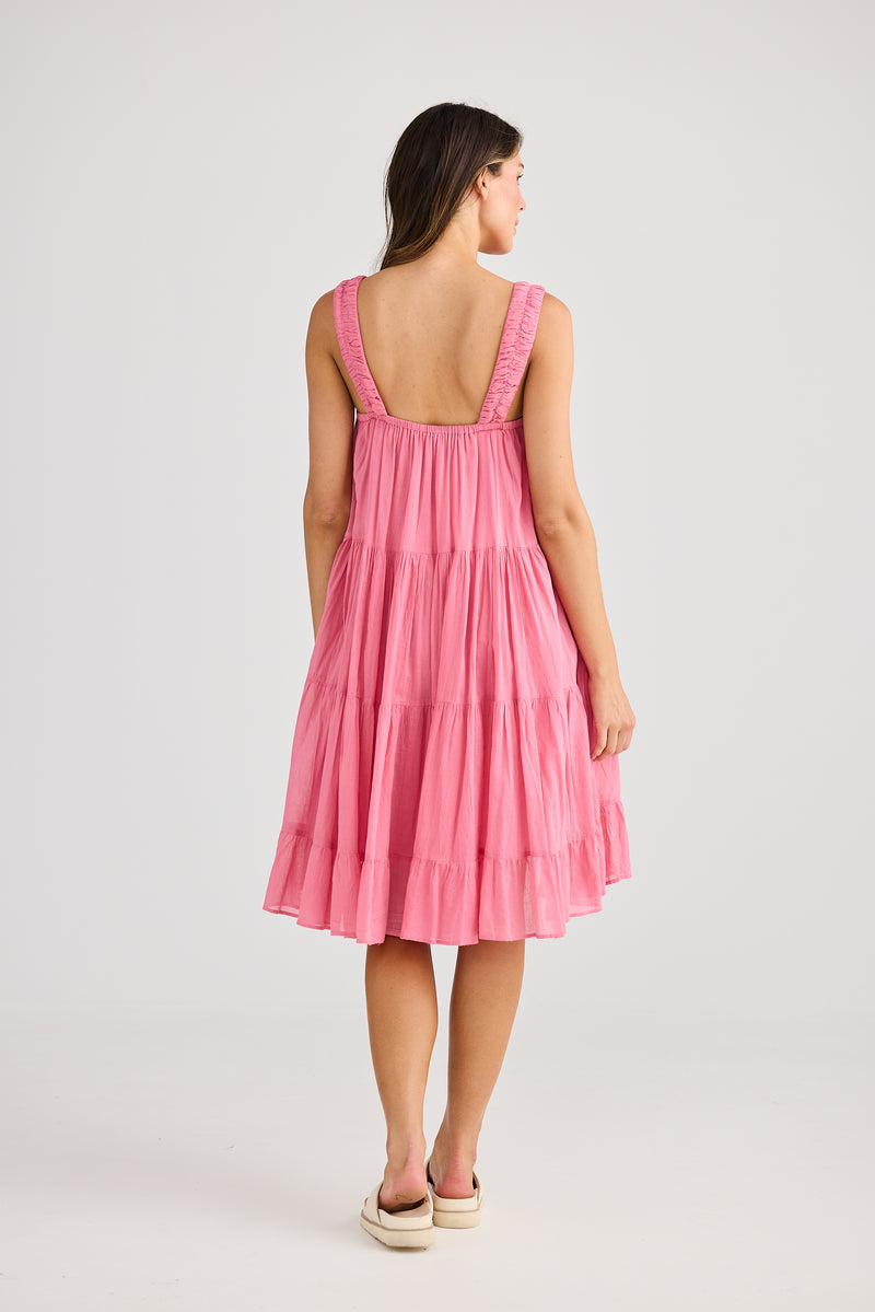 Saunter Dress Cosmos Pink