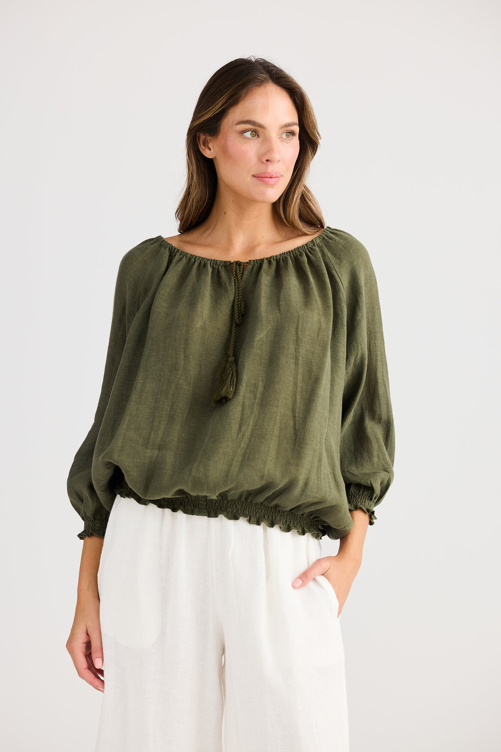 Seaside Top Olive