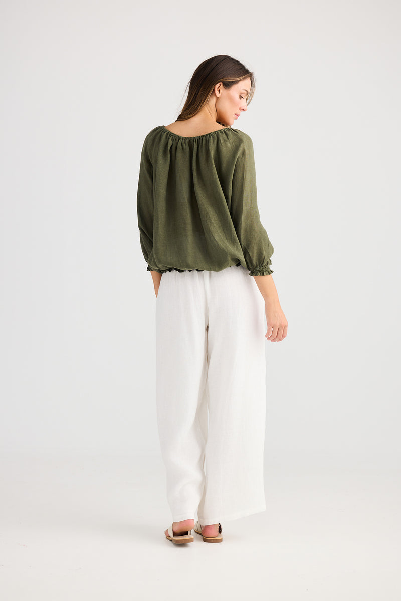 Seaside Top Olive