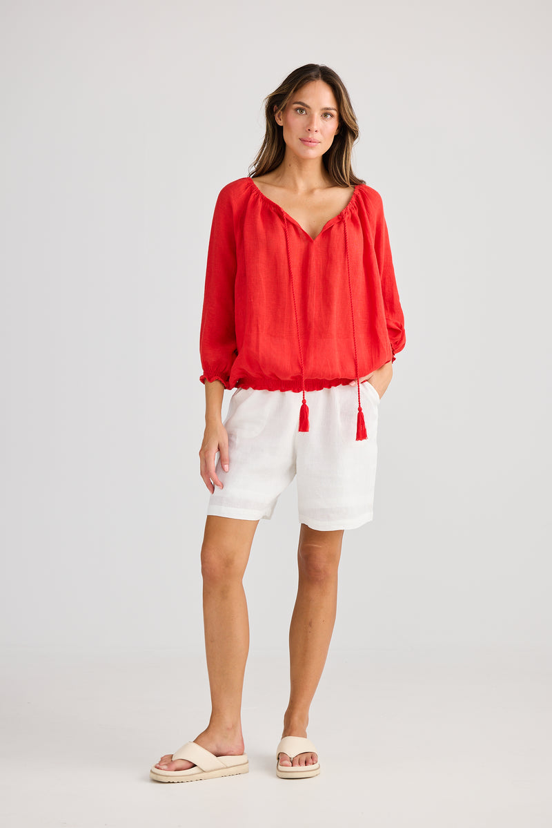 Seaside Top Red