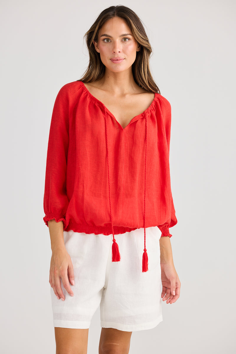 Seaside Top Red
