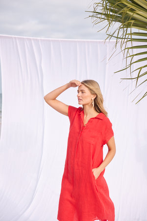 Ahoy Tunic Red