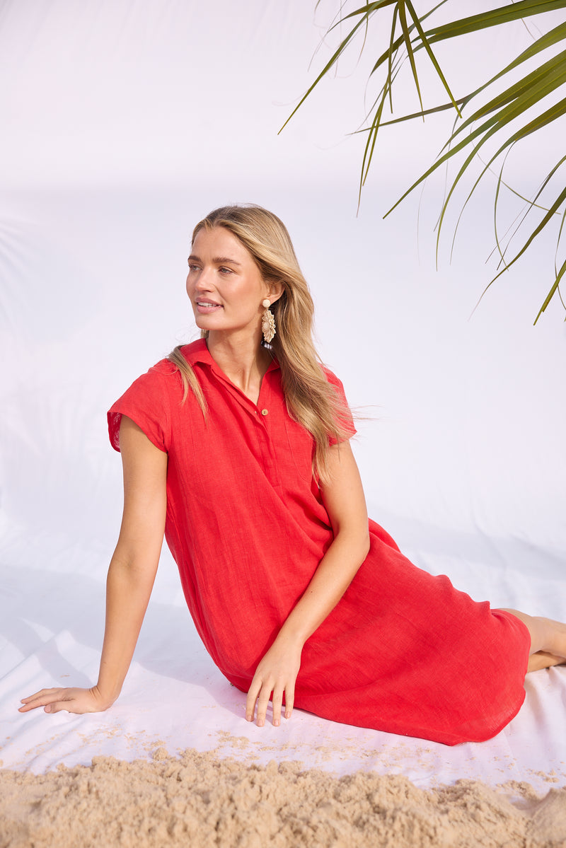 Ahoy Tunic Red