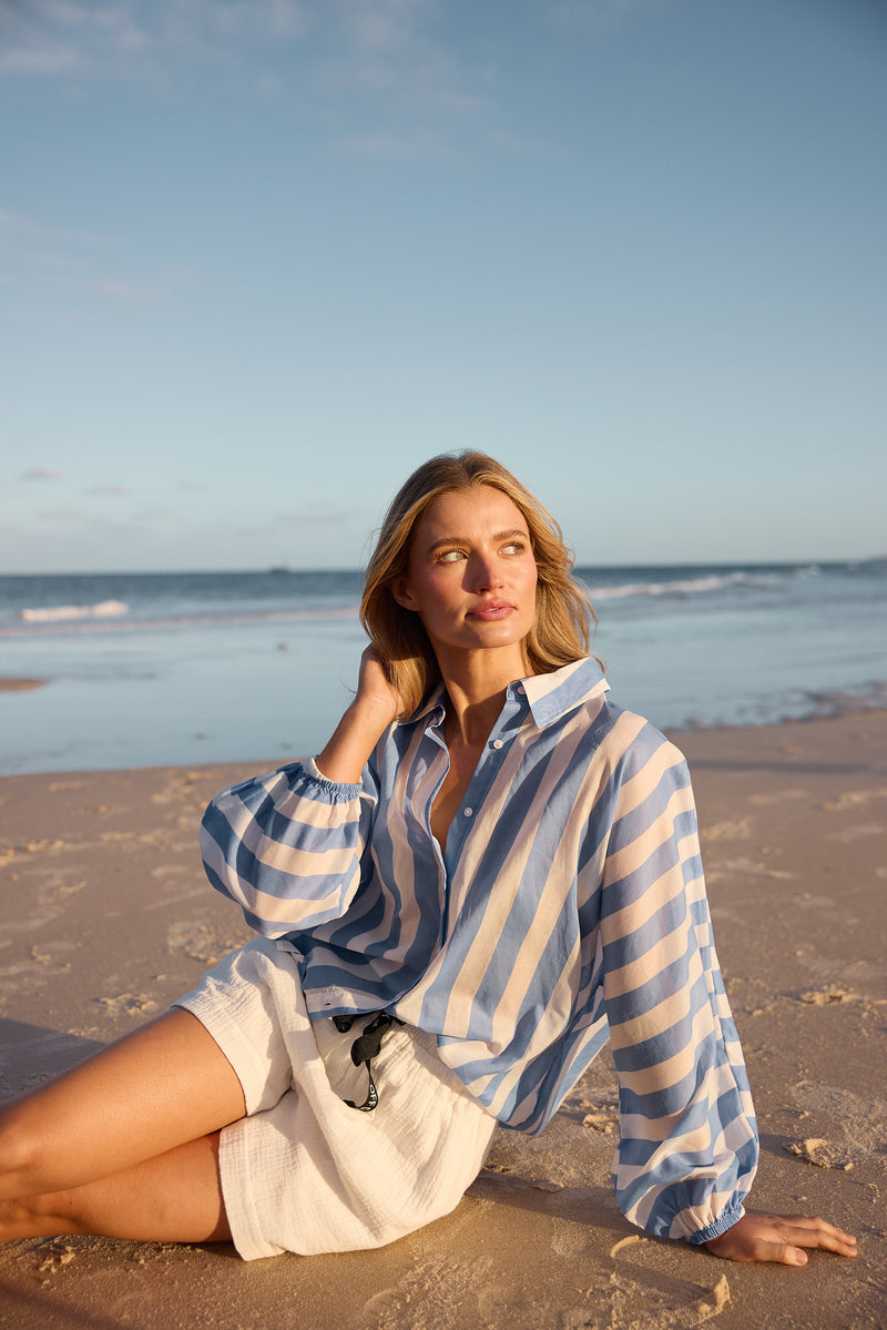 Cliffside Shirt Blue Stripe
