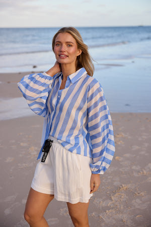 Cliffside Shirt Blue Stripe